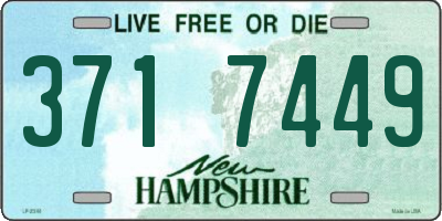 NH license plate 3717449
