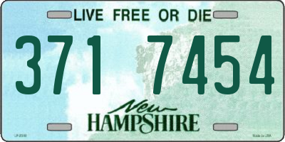 NH license plate 3717454