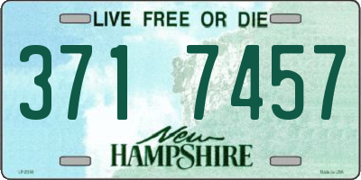 NH license plate 3717457