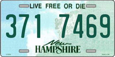 NH license plate 3717469