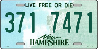 NH license plate 3717471