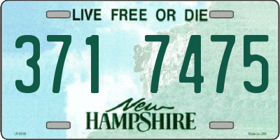 NH license plate 3717475
