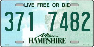 NH license plate 3717482