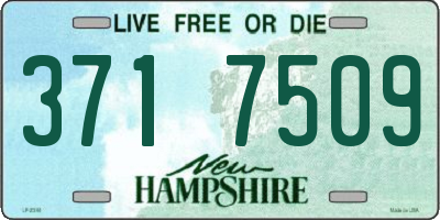 NH license plate 3717509