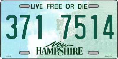 NH license plate 3717514