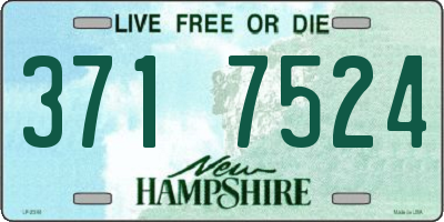 NH license plate 3717524