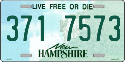 NH license plate 3717573
