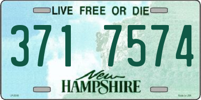 NH license plate 3717574