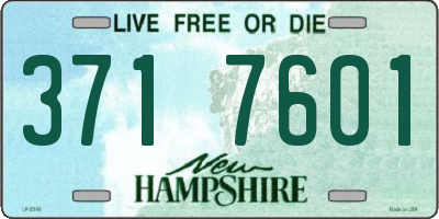 NH license plate 3717601