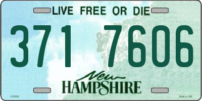 NH license plate 3717606