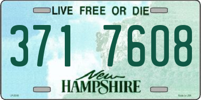 NH license plate 3717608