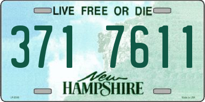 NH license plate 3717611
