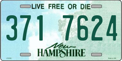NH license plate 3717624