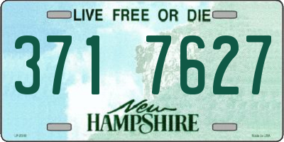 NH license plate 3717627
