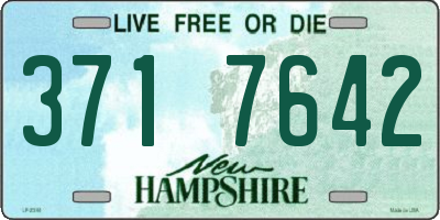 NH license plate 3717642