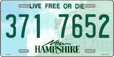 NH license plate 3717652