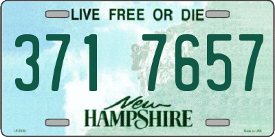 NH license plate 3717657
