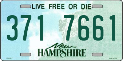 NH license plate 3717661