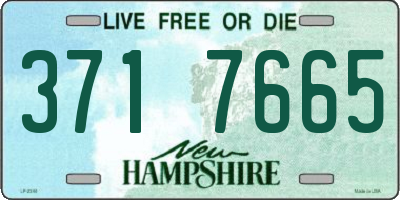 NH license plate 3717665