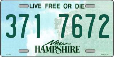 NH license plate 3717672