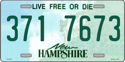 NH license plate 3717673