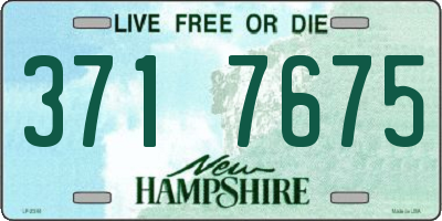 NH license plate 3717675