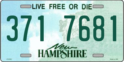 NH license plate 3717681