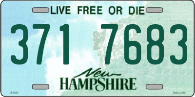 NH license plate 3717683