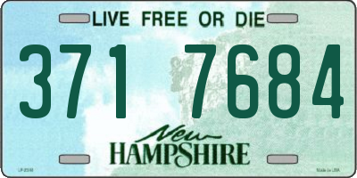 NH license plate 3717684