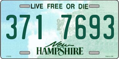 NH license plate 3717693