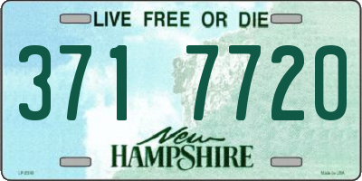 NH license plate 3717720
