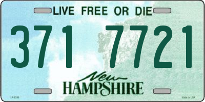 NH license plate 3717721