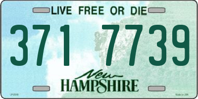 NH license plate 3717739
