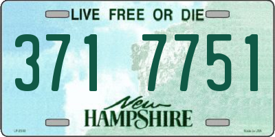 NH license plate 3717751