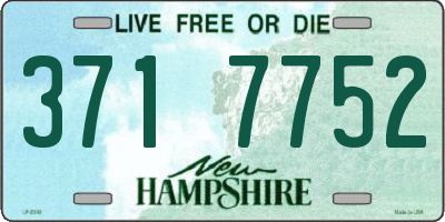 NH license plate 3717752