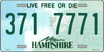 NH license plate 3717771