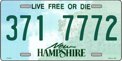 NH license plate 3717772