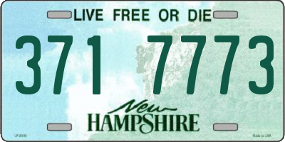 NH license plate 3717773