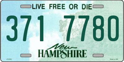 NH license plate 3717780