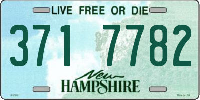 NH license plate 3717782