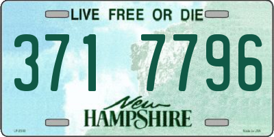 NH license plate 3717796