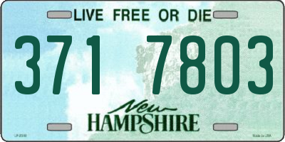 NH license plate 3717803