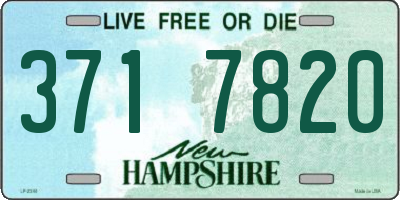 NH license plate 3717820
