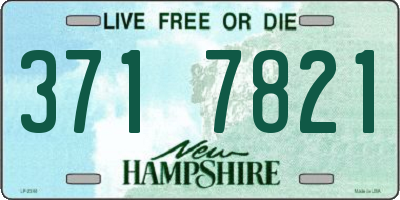 NH license plate 3717821