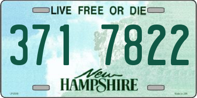 NH license plate 3717822