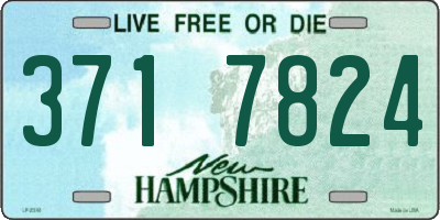 NH license plate 3717824