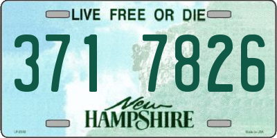 NH license plate 3717826
