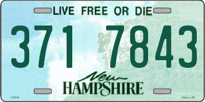 NH license plate 3717843
