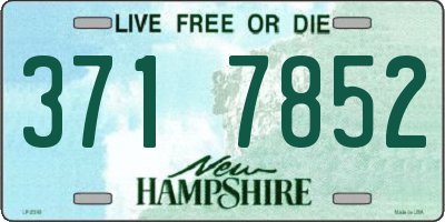 NH license plate 3717852