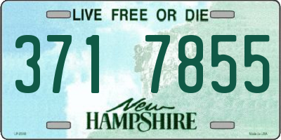 NH license plate 3717855